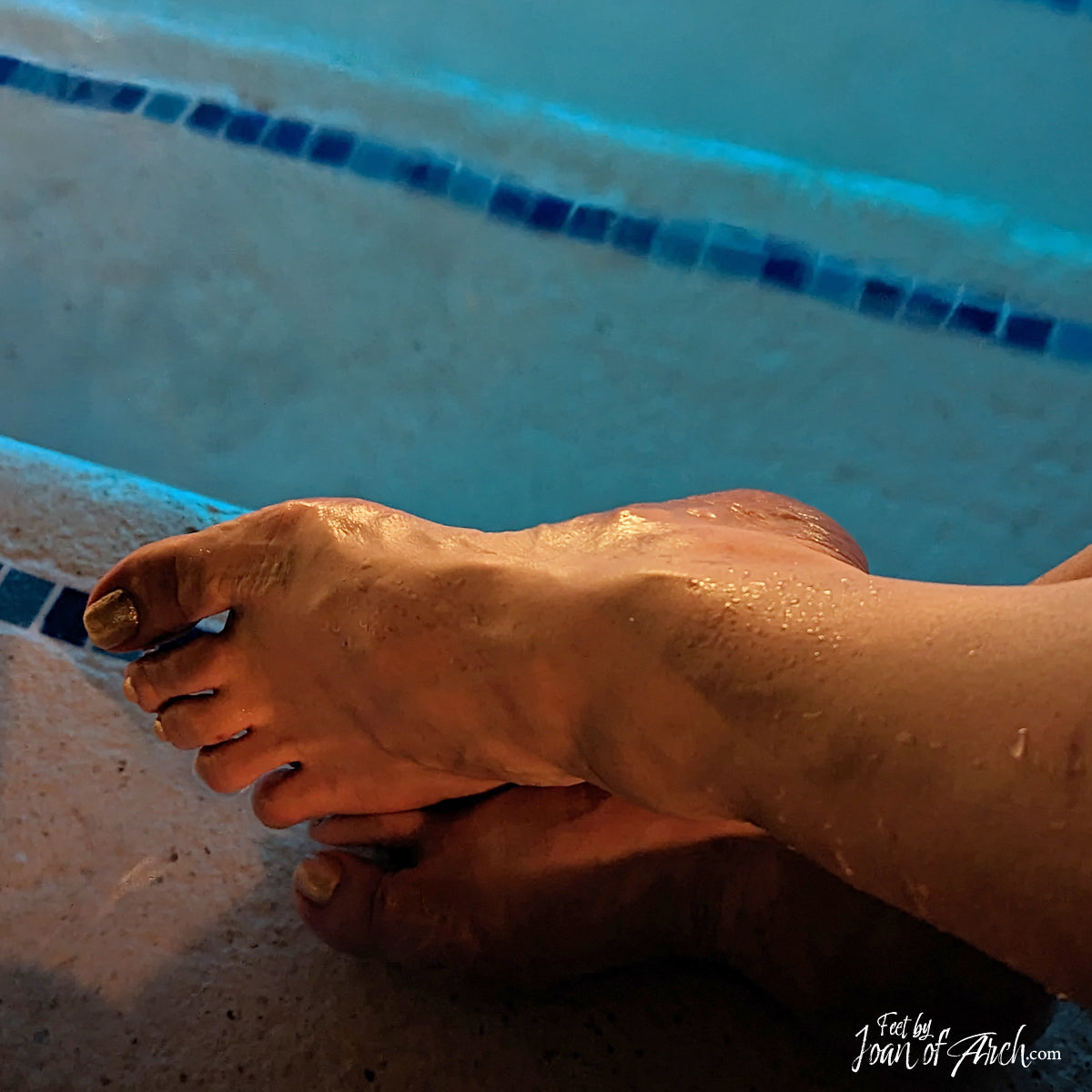 By The Pool In Mexico At Night Set Image 1